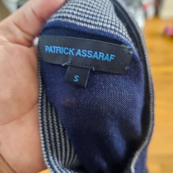 Patrick Assaraf Ribbed Merino Wool Full Zip Cardigan - Picture 6 of 9